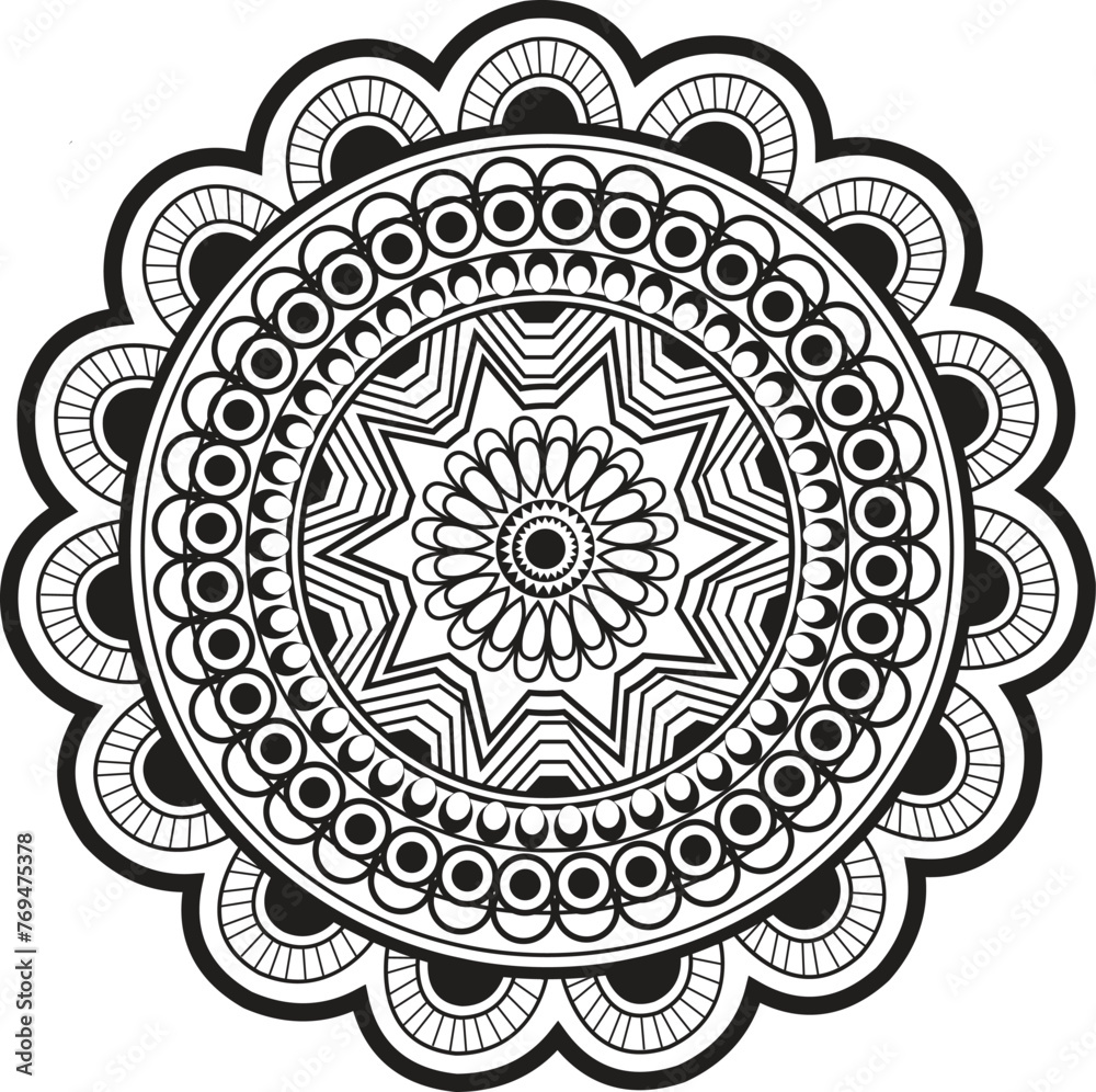 This is simple and vector Mandala  background and This Mandala background is editable.