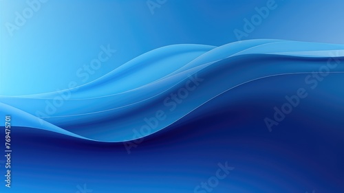 serene blue waves abstract background