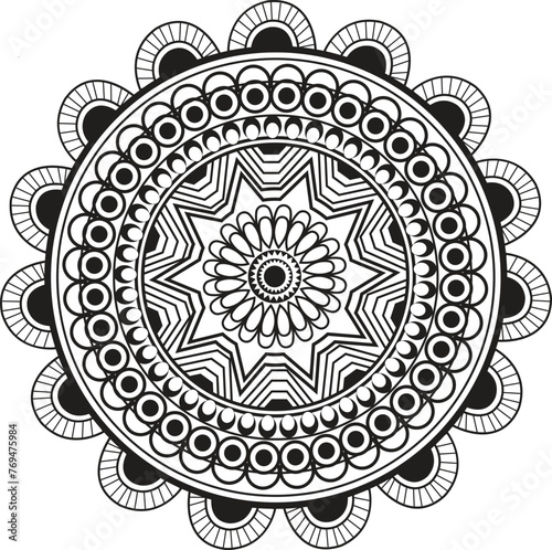 This is simple and vector Mandala  background and This Mandala background is editable.