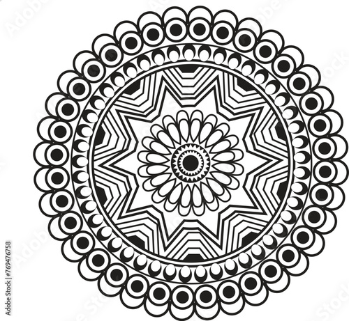 This is simple and vector Mandala  background and This Mandala background is editable.