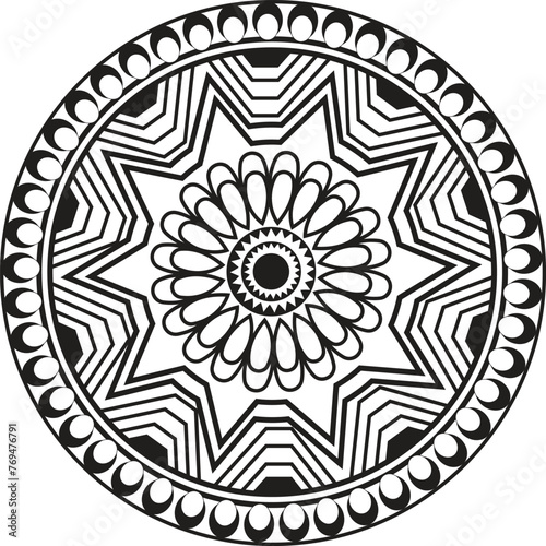 This is simple and vector Mandala  background and This Mandala background is editable.