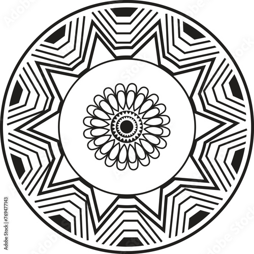This is simple and vector Mandala  background and This Mandala background is editable.