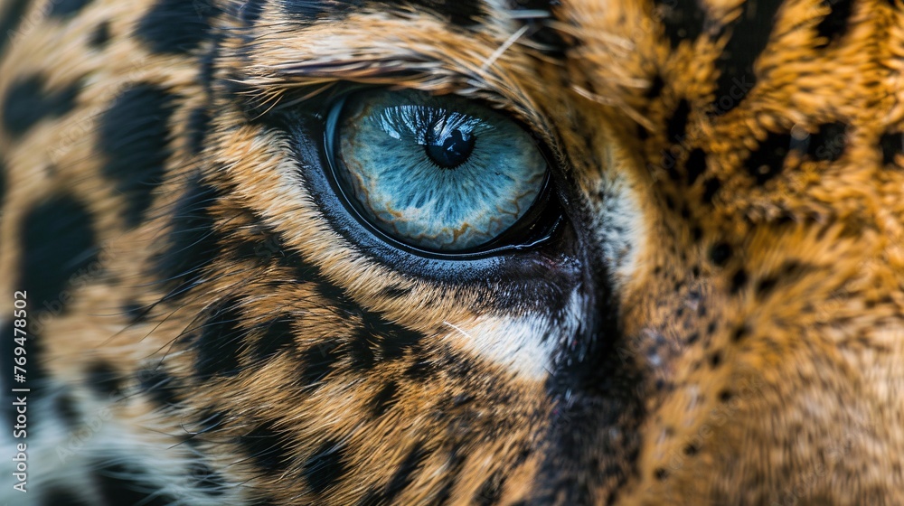 Eye of the Tiger A Close-Up of a Tiger's Eye Generative AI