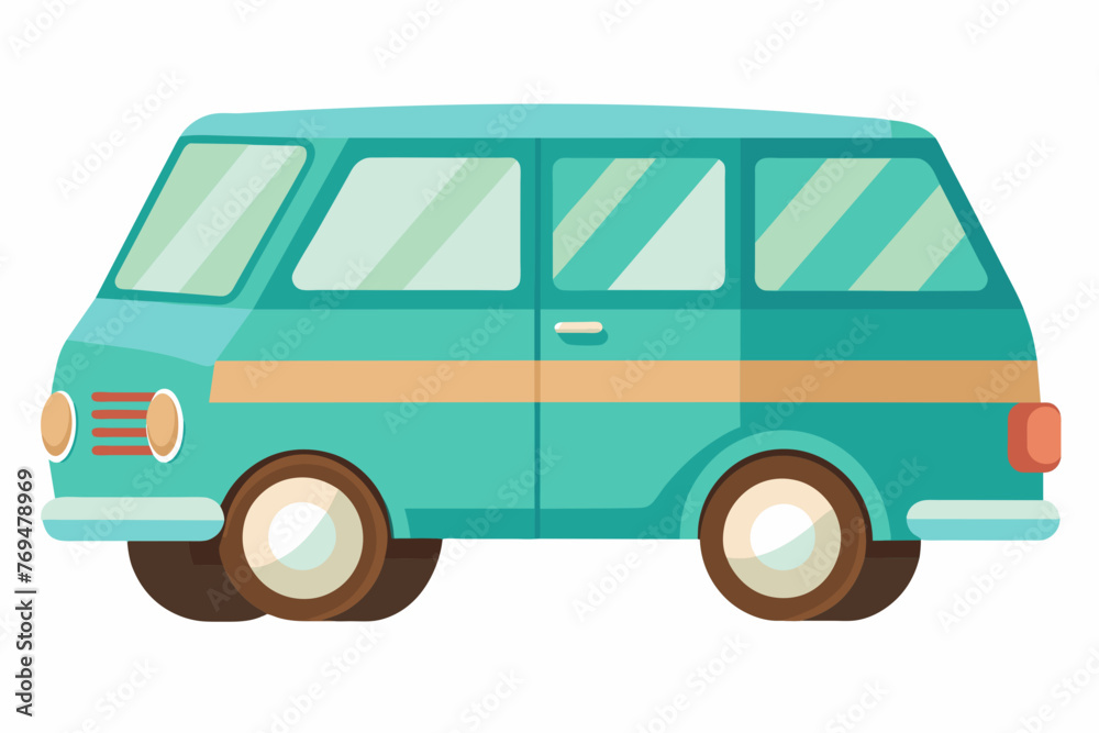 minivan car vector illustration