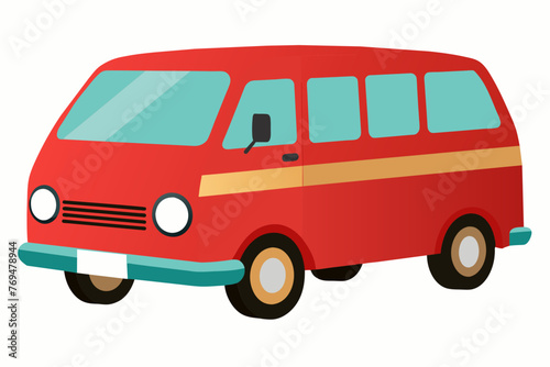 minivan car vector illustration