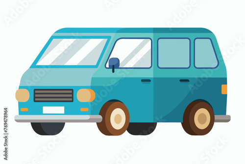 minivan car vector illustration