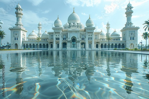 beautiful mosque Islamic background © Saad
