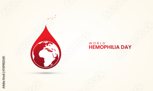 World haemophilia day, haemophilia  day creative design for social media banner, poster, vector illustration.