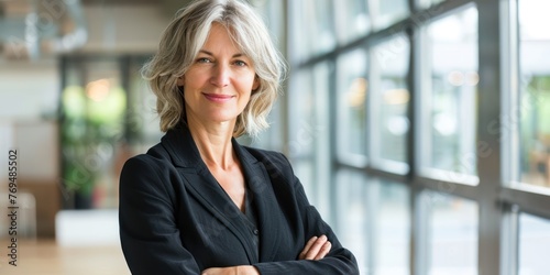 Portrait of confident businesswoman in office