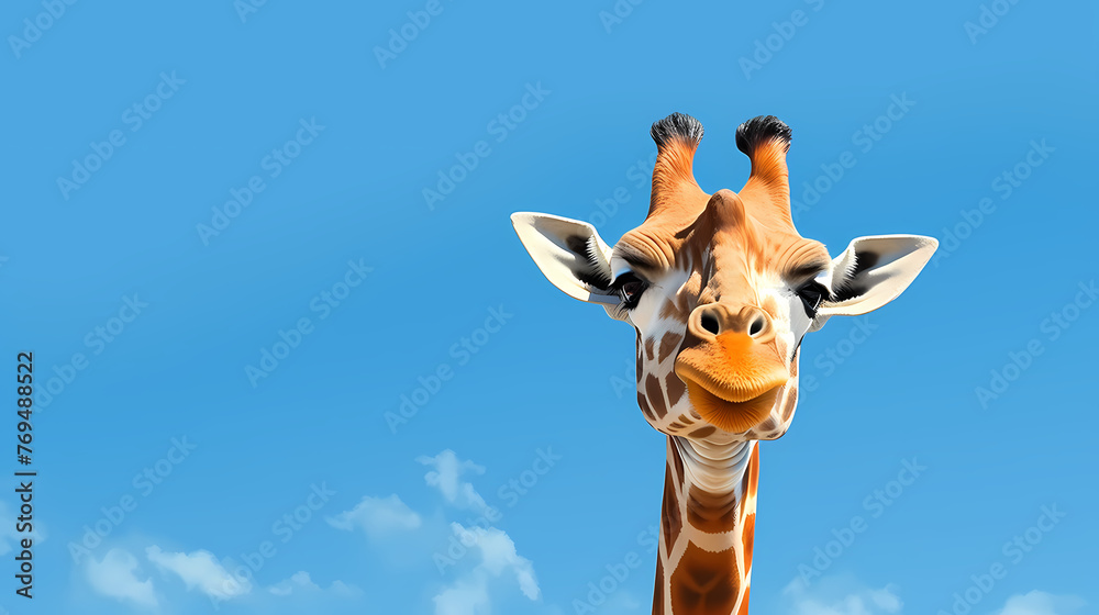 Naklejka premium giraffe, creative art