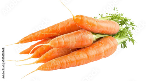 orange carrots isolated on white or transparent png
