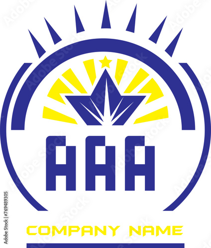 AAA letter logo vector design on white color background AAA letter logo icon design
