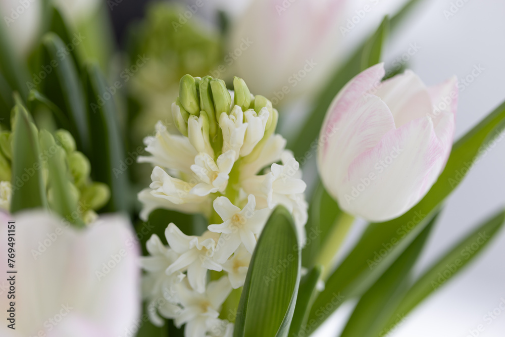 Fototapeta premium Tulpen und andere Blumen in Vase