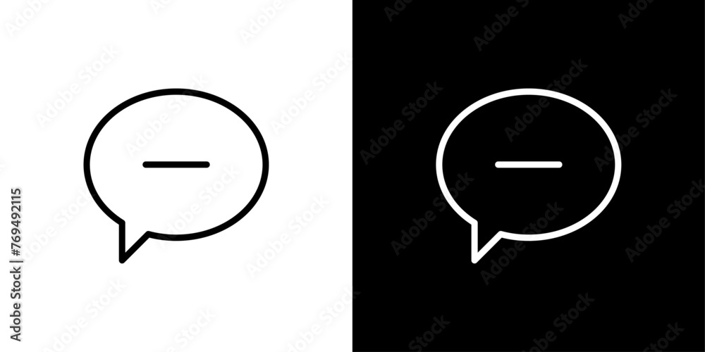 シンプルな吹き出しのベクターアイコン シンプルな吹き出しのベクターアイコン