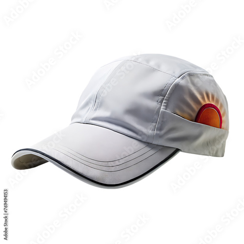 white cap isolated on transparent background