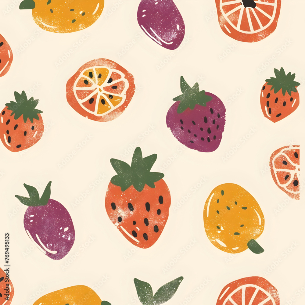 a simple fruit pattern a simple fruit pattern