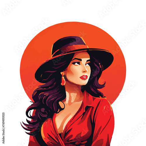 woman day woman vector portrait