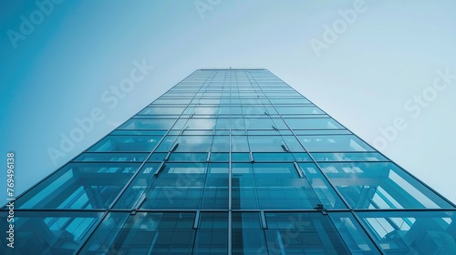 Modern office building detail. Architectural detail of modern skyscraper.