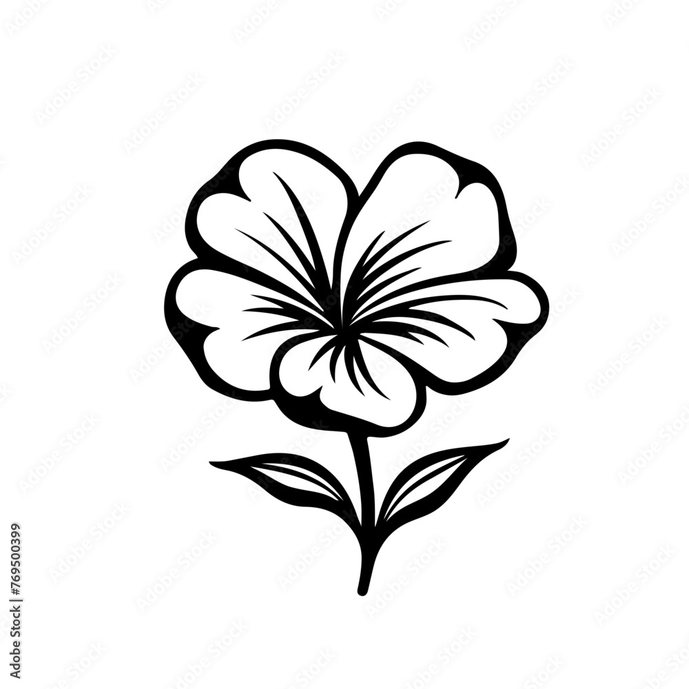 Obraz premium Flower vector illustration 