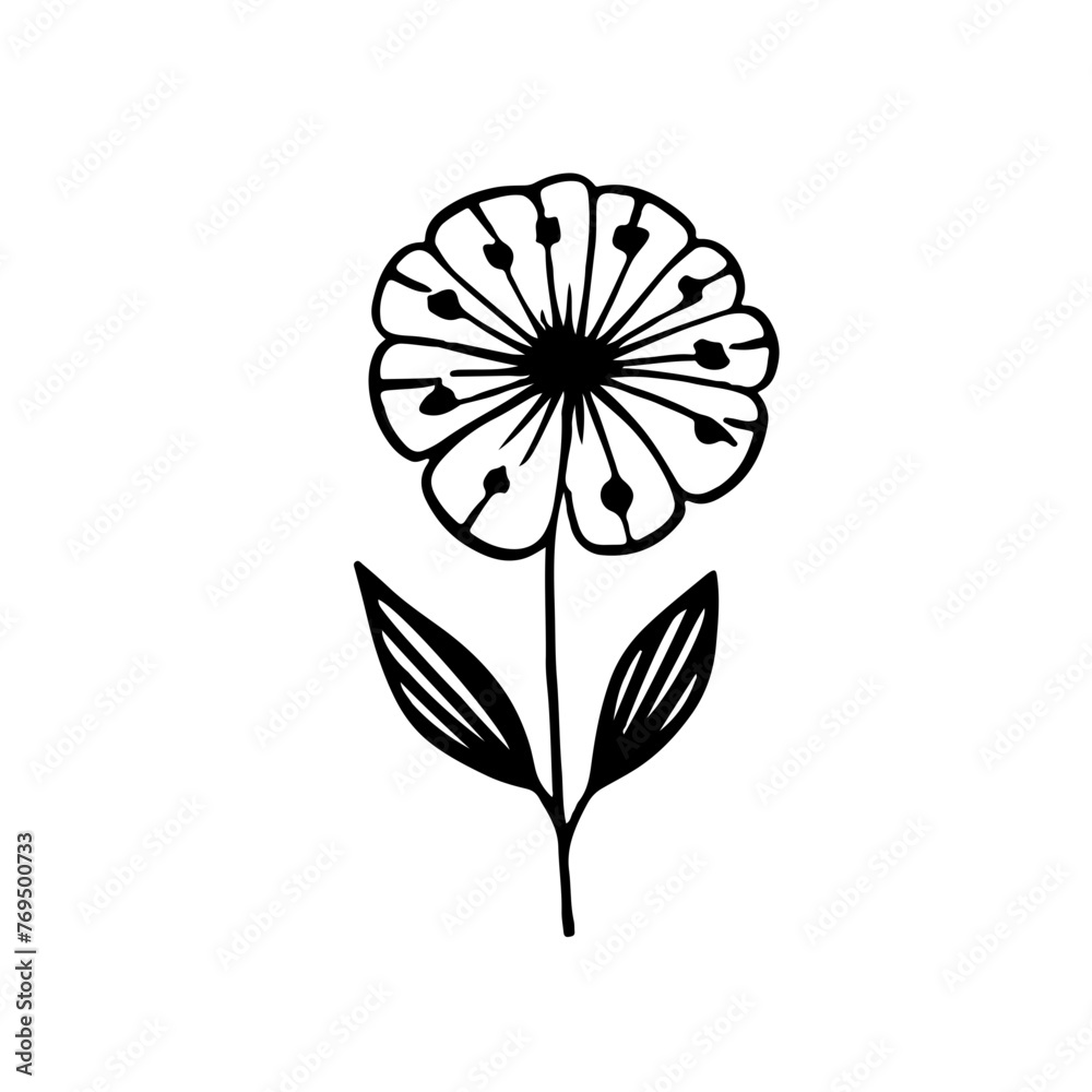 Fototapeta premium Flower vector illustration 