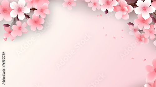 Decorative flower background pattern, floral border background