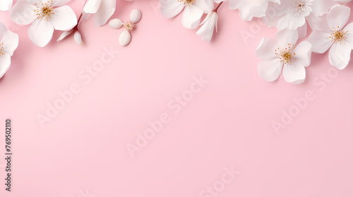 Decorative flower background pattern, floral border background