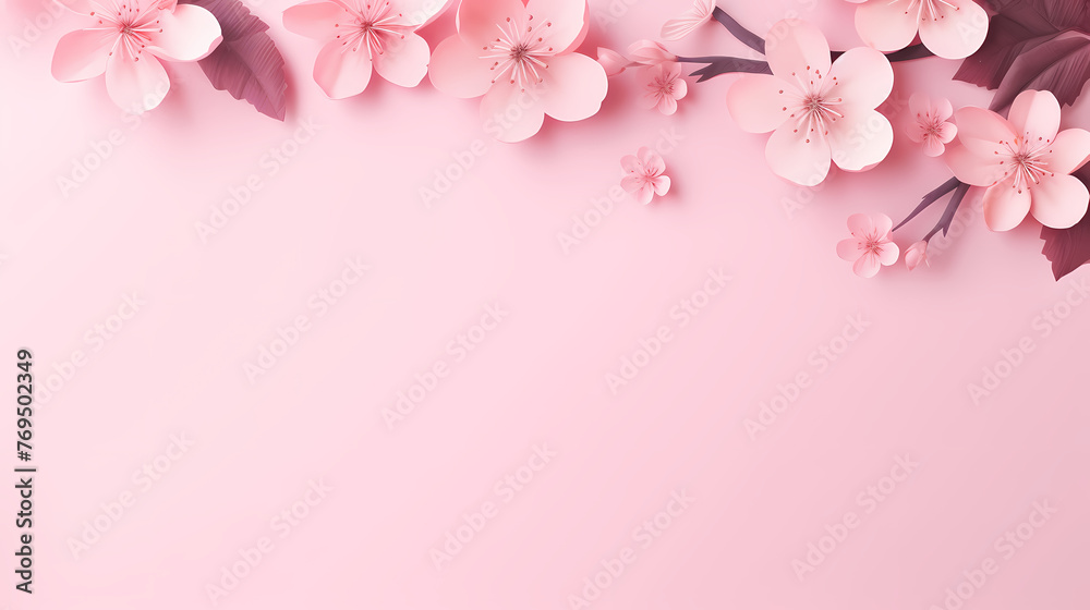 Decorative flower background pattern, floral border background