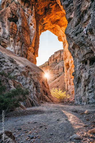 Sunrise at the entrance to the Canyon