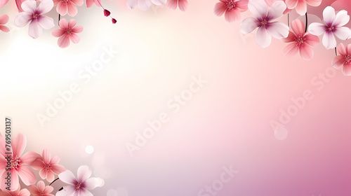 Decorative flower background pattern  floral border background