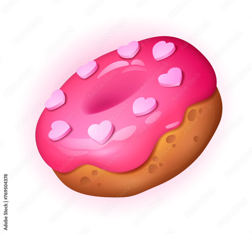Pink Round Donut Pink Round Donut