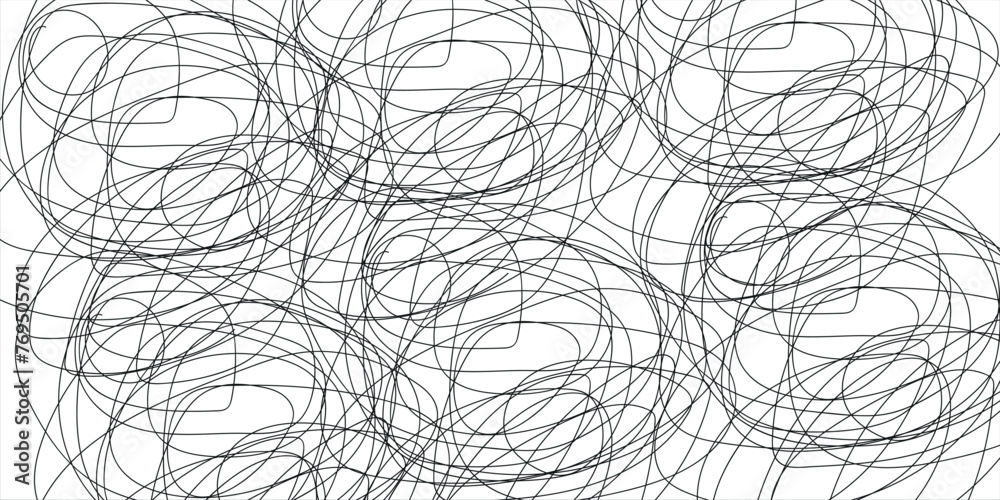 Obraz premium Black markers texture. Marker scribbles on paper textured pattern. Template design web banner. Close up of permanent black marker doodles.