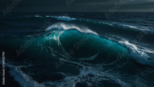 Raging waves wash the shore © Black Morion