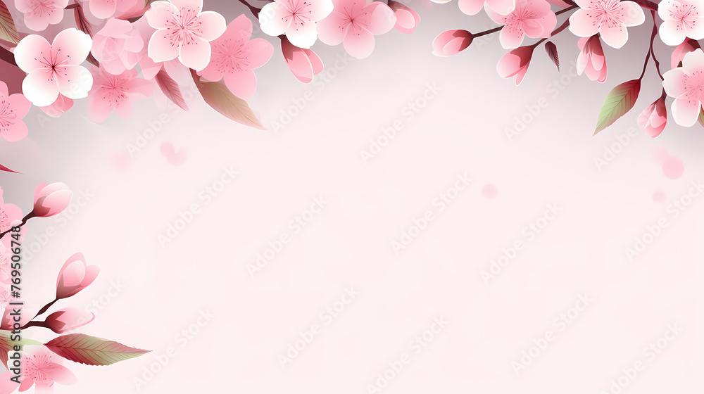 Flower frame with copy space