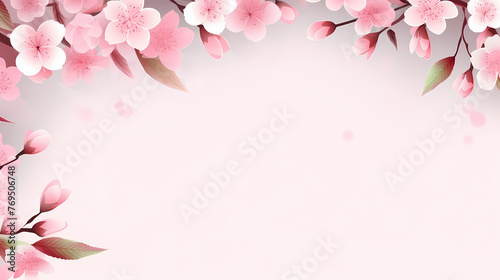 Flower frame with copy space