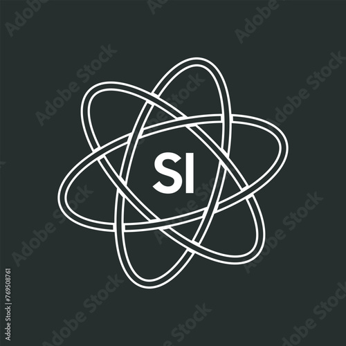 SI letter logo design on white background. SI logo. SI creative initials letter Monogram logo icon concept. SI letter design