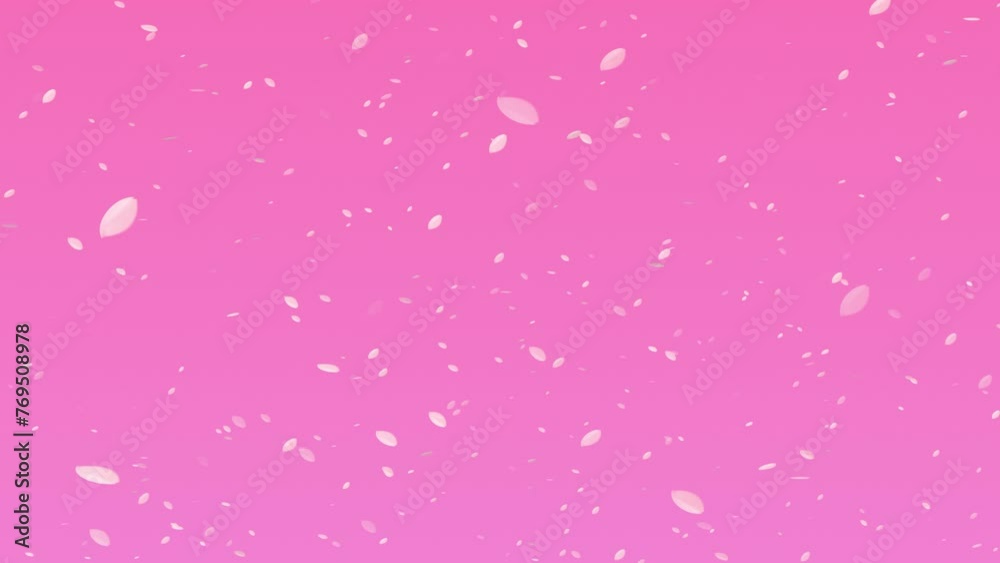 桜の花びらが舞う背景。合成用素材 桜の花びらが舞う背景。合成用素材