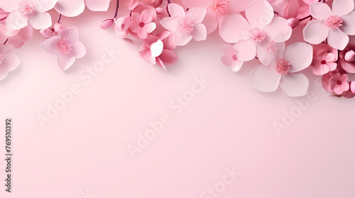 Flower frame with decorative flowers, decorative flower background pattern © Derby