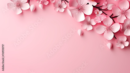 Flower frame with decorative flowers  decorative flower background pattern