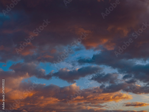 colorful sunset clouds