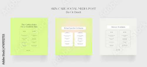  Do’s and don’ts Skincare Edition. Simple skincare do and don’t social media post template. Skin advice, Skin care business, Skincare routine.