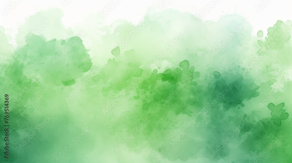 green vector colorful watercolor background - obrazy, fototapety, plakaty 