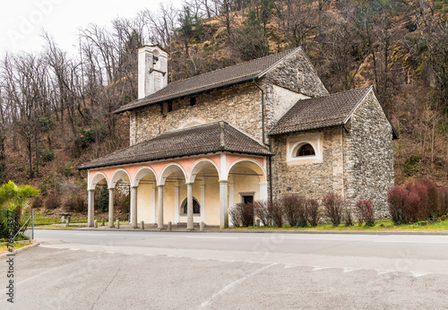 Church of the Madonna di Arbigo in Losen, district of Locarno in the canton of Ticino, Switzerland photo