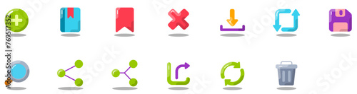 Set of Common Actions icons