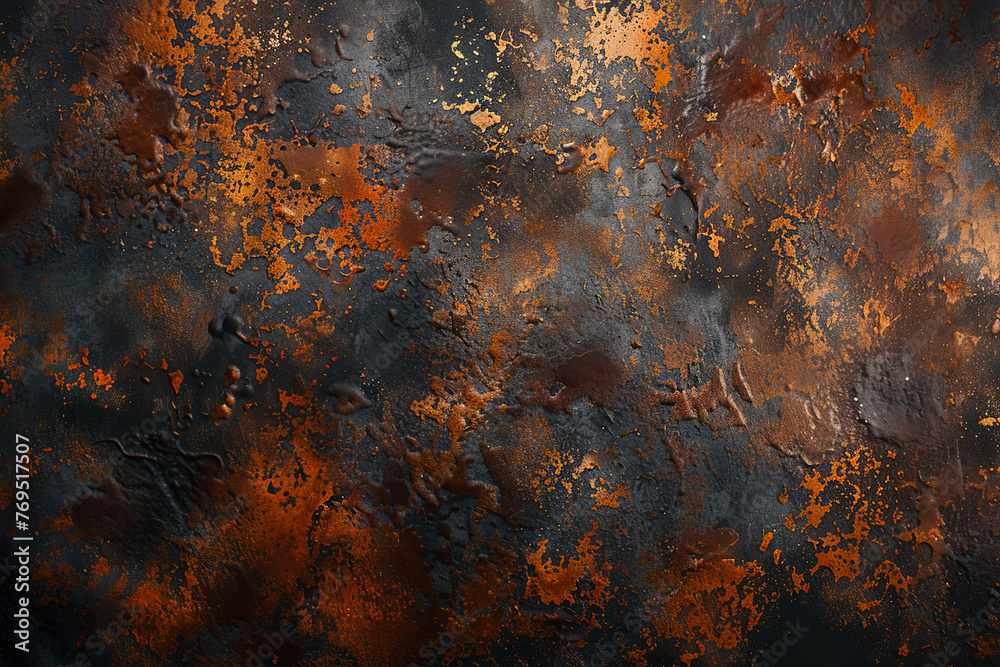 Dark rusty metal surface for background