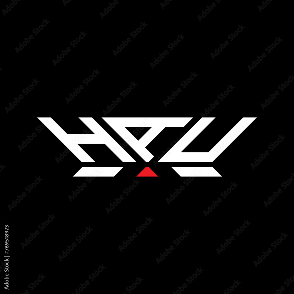 HAU letter logo vector design, HAU simple and modern logo. HAU luxurious alphabet design HAU letter logo vector design, HAU simple and modern logo. HAU luxurious alphabet design