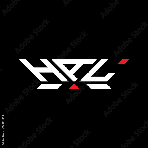HAL letter logo vector design, HAL simple and modern logo. HAL luxurious alphabet design