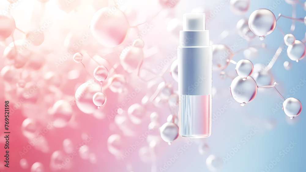 Molecular background. Generative ai design art concept. Molecular background. Generative ai design art concept.