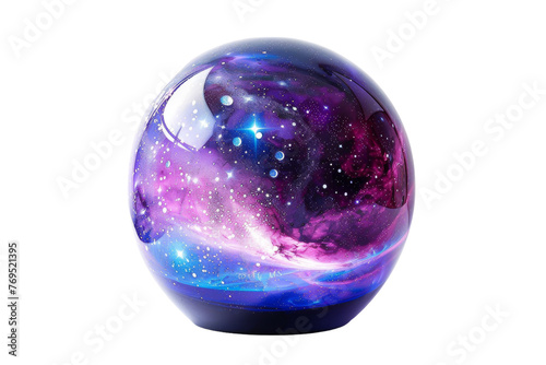 Purple and Blue Ball With Stars