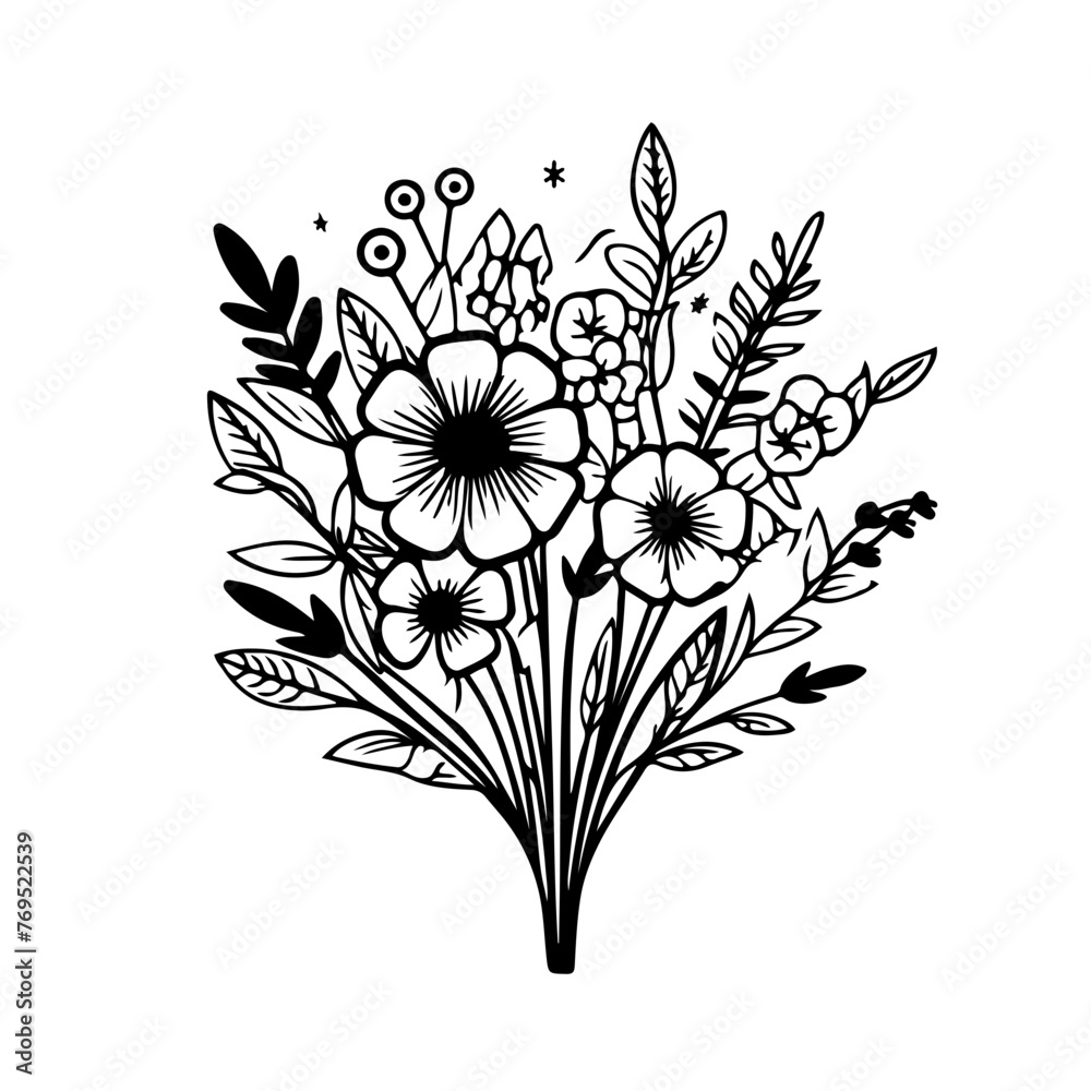 Flower vector illustration 