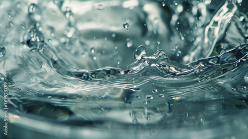 The pure essence of water captured in a symphony of motion  as it fills the waiting glass.